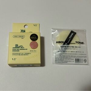 VT Cosmetics Cica No Sebum UV Powder with complementary About Tone Puff